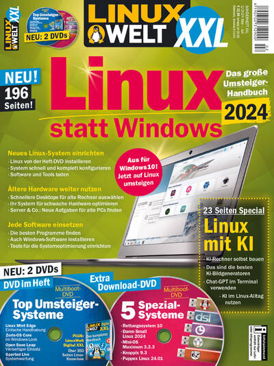 LinuxWelt XXL 02/2024 Linux statt Windows